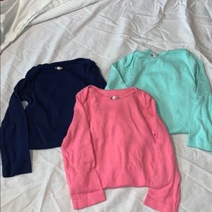 3 Baby Girl long sleeve onesies
